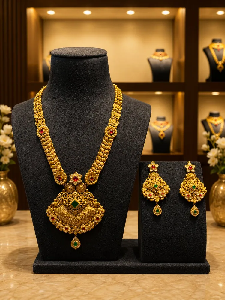 Antique Gold Necklace Set