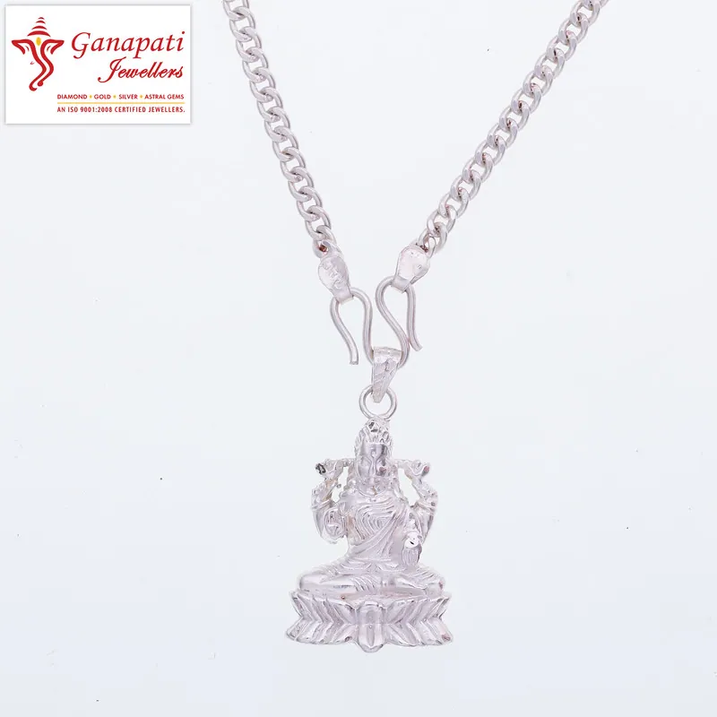Silver Laxmi Pendant
